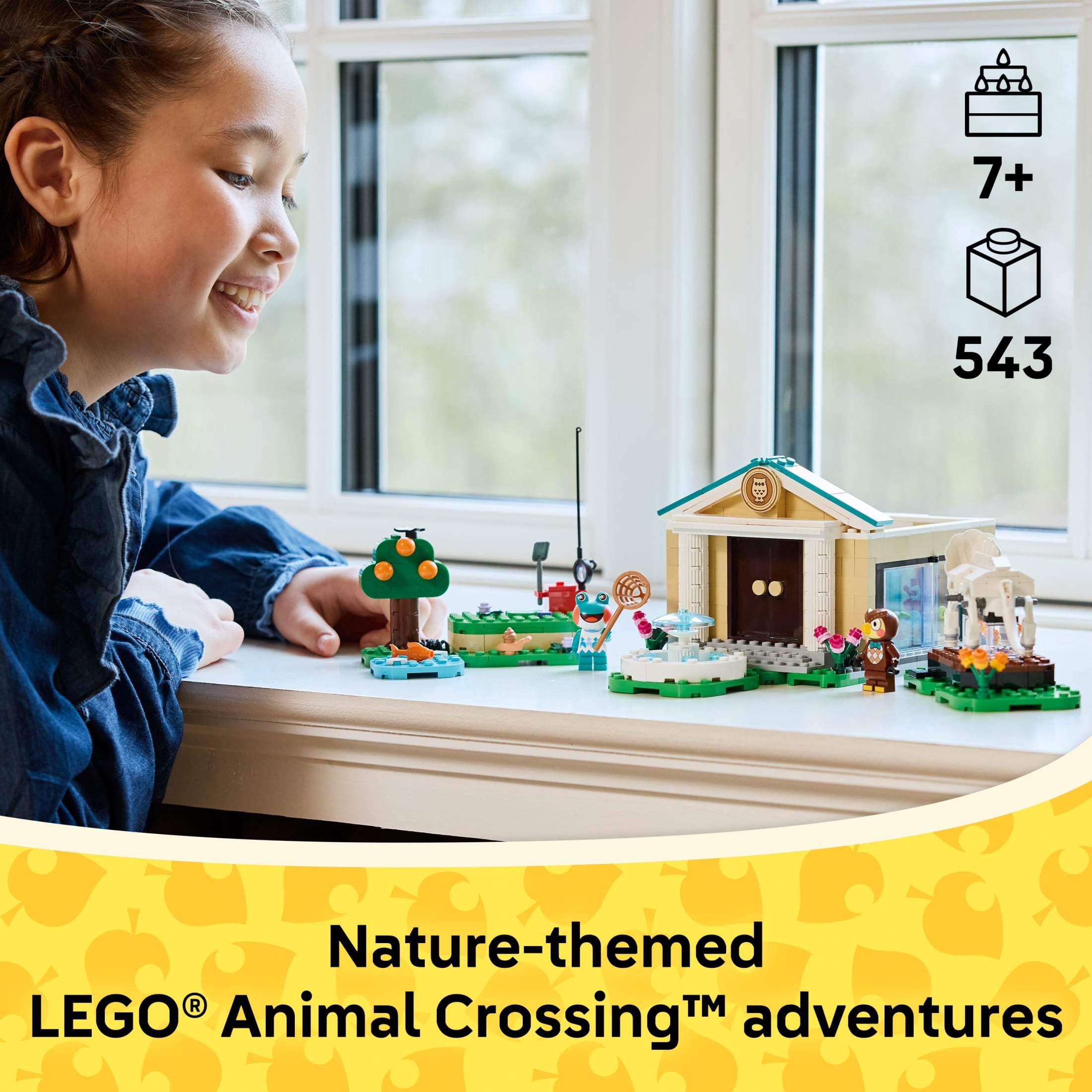 LEGO Animal Crossing Blathers’s Museum Collection Building Toy - Pretend Play Set W/2 Toy Minifigures for Girls & Boys, Ages 7+ - Building Blocks for Kids - Gift Idea for Birthdays & Gamers - 77056