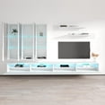 thumbnail image 3 of Meble Furniture Fly E3 35TV Wall Mounted Floating Modern Entertainment Center White, 3 of 5