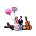 thumbnail image 4 of Decoraciones para el tablero del automóvil, figuras de acción, decoración del automóvil, para regalo recién casados bifurcados, 4 of 9