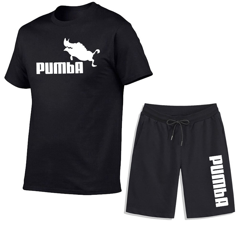 Chandales de verano para hombre camisetas de algodon pantalones cortos deportivos camisetas informales de manga corta para correr conjunto de ropa