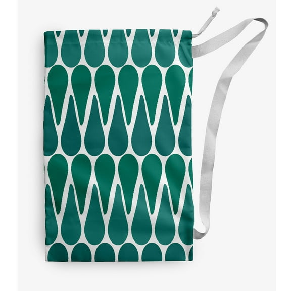 Simply Daisy Watermelon Seeds 28 x 36 in Green Laundry Bag