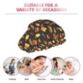 thumbnail image 6 of KLL Fast Food Pattern Shower Cap & Bath Cap for Women,Reversible Oversized Waterproof Shower Caps for all Hair Lengths,Elastic Reusable Bathing Hair Cap, 6 of 6