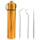 thumbnail image 5 of Ounissouiy 3 piezas de palillos de con soporte Reutilizable Mini Herramientas para el cuidado de los Contenedores Hogar Camping Suministros Oro 2Conjunto, 5 of 6
