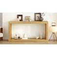 thumbnail image 4 of Harper & Bright Designs Minimalist Wood Console Table with Stroage , Modern Narrow Entryway Table with Open Shelf for Hallway and Entryway , Natural, 4 of 10