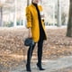 thumbnail image 5 of Chaqueta de invierno tipo blazer para mujer, lisa, acanalada, larga, 5 of 5