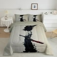 thumbnail image 1 of Erosebridal Anime Boy Bedding Queen Comforter Set, Japanese Style Down Comforter, Samurai Anime Decor, Reversible, 1 of 7
