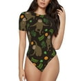 thumbnail image 1 of Balery Sloth Doing Yoga Body de cuello redondo de manga corta para mujer Tops de manga corta Tops básicos-Medium, 1 of 7