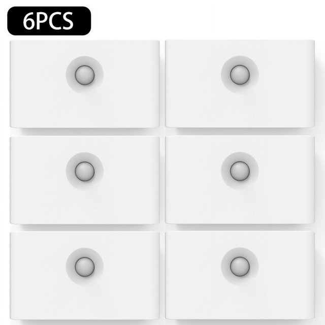 Luz nocturna con Sensor de movimiento de enlace inteligente, lámpara LED de inducción magnética inalámbrica recargable, para pared, hogar, dormitorio, cocina y escalera