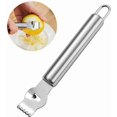 thumbnail image 1 of Stainless Steel Lemon Zester, Metal Scraper, Kitchen Utensil, Multifunctional Fruit Peeler, Orange Peeler, 1 of 5