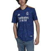 adidas Mens Real Madrid 21/22 Away Authentic Jersey (Victory Blue, Small)