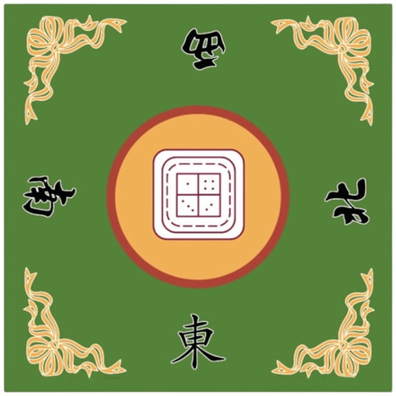 Slccxzc Mahjong Mat, Anti Slip and Noise Reduction Mahjong Table Cover Portable Game Mat for Mahjong, Poker, Card, Board & Tile Games