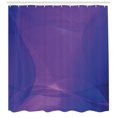 thumbnail image 3 of Ambesonne Purple Shower Curtain, Indigo Wavy Modern Art, 69"Wx70"L, Purple and Dark Blue, 3 of 3