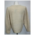 thumbnail image 2 of CULPOS X INC Womens Beige Volume Sleeve Crew Neck Sweater XL, 2 of 3