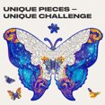 thumbnail image 4 of UNIDRAGON Intergalaxy Butterfly Wooden Jigsaw Puzzle KS 306 Pieces, 4 of 9