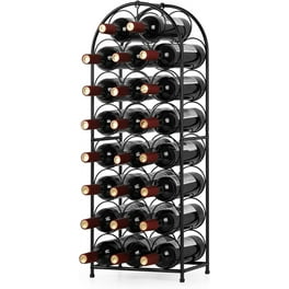 Decmode Industrial 14 X 12 Inch Textured Metal Wine Holder