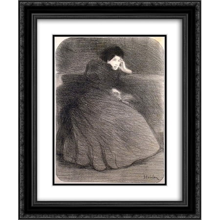 Theophile Steinlen 2x Matted 20x24 Black Ornate Framed Art Print 'Toujours Vous'