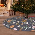 thumbnail image 6 of Sikiie Wildflowers 30-48 inches {designName} Print Christmas Tree Skirt Snowman Xmas Tree Skirt with Edge Christmas Decorations for Holiday Party36", 6 of 7