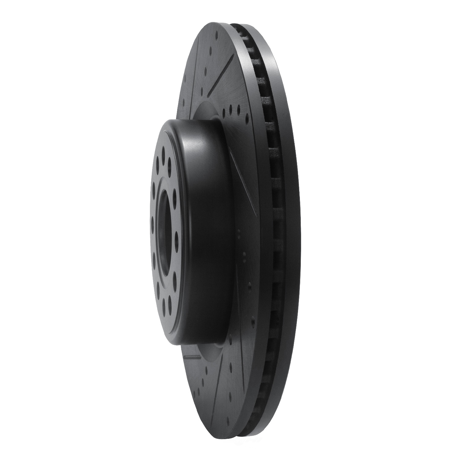 Dynamic Friction Company 633-40120L DFC Brake Rotor - Drilled And Slotted - Black