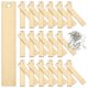 thumbnail image 4 of 1 Set Wooden Earrings Kit Wooden Earring Tags with Ear Hook Earring Ornament, 4 of 4