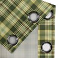 thumbnail image 4 of Ambesonne Olive Green Grommet Curtain, Scottish Quilt, 50" x 96", Dark Green Yellow Brown, 4 of 6