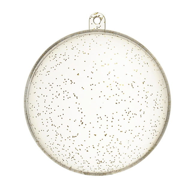 HEVIRGO Fillable Ball Transparent Shatterproof Plastic DIY Clear Ball Christmas Wedding Decorations for Home