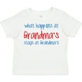 thumbnail image 3 of Inktastic What Happens at Grandma's Boys or Girls Toddler T-Shirt, 3 of 5