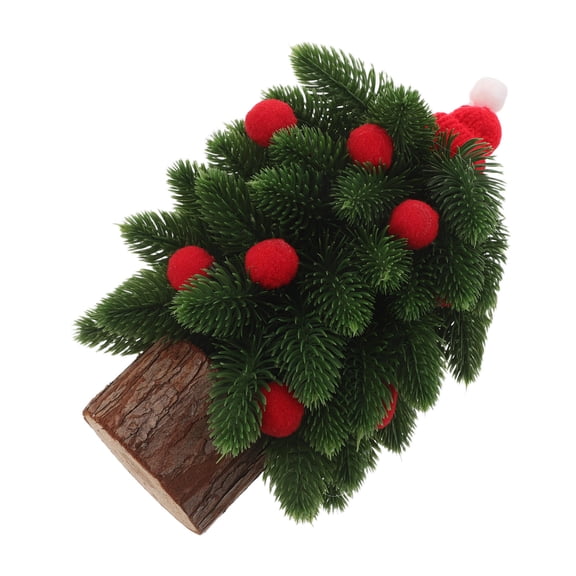 HONMEET Green Wooden Christmas Tabletop Decoration, Versatile Holiday Ornament for Easy Setup and Festive Home Decor