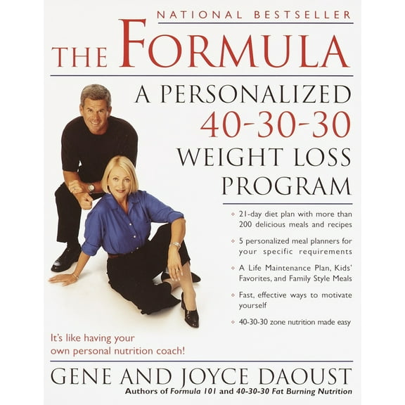 Pre-Owned The Formula: A Personalized 40-30-30 Fat-Burning Nutrition Program (Paperback) 0345443063 9780345443069