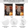 thumbnail image 2 of Wukai Elephant Sunset in Kenya Garden Flags Double Sided Welcome Garden Yard House Flags Outside Outdoor House (Only Flag), 2 of 8