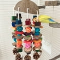 thumbnail image 4 of Chewing Toys, Boredom Reduction Bird Chewing Toy Interesting Mixed Colors  For Balcony For Courtyard, 4 of 8