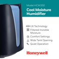 thumbnail image 2 of Open Box Honeywell 1.1 gal 400 sq ft Cool Moisture Humidifier, Black, HCM350B, 2 of 9