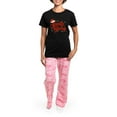 thumbnail image 4 of CafePress - Santa Baby Women's Dark Pajamas - Women's Short Sleeve Print T-Shirt and Pants Dark Cotton Pajama Set, 4 of 7