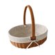 thumbnail image 5 of Cesta de picnic de imitación de ratán, cesta de frutas, cesta rural con asa, ligera para picnic Estilo C, 5 of 8