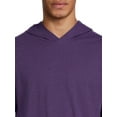 thumbnail image 4 of Athletic Works Men's and Big Men's Active Hoodie with Short Sleeves, up to Size 5XL, 4 of 5