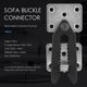 thumbnail image 3 of 2 Pcs Sofa Couch Sectional Furniture Connector Joint Snap Style, 3 of 5