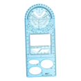 thumbnail image 2 of Multifunctional Geometric Ruler Supplies Office Mathematics suitable for artists, Drawing Template High Blue, 2 of 9