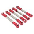 thumbnail image 2 of 5 Pièces 1/10 Échelle RC Voiture Direction Liens Modèle Modification Accessoires Véhicule Tirants Jouet Réparation Mise à Niveau Modifiée Remplacement pour JLB JR Rouge, 2 of 8