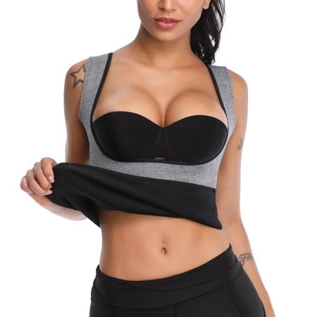 

ZOELNIC Women Sweat Sauna Neoprene Waist Trainer Hot Slimming Sauna Vest Tummy Control Body Shaper for Weight Loss
