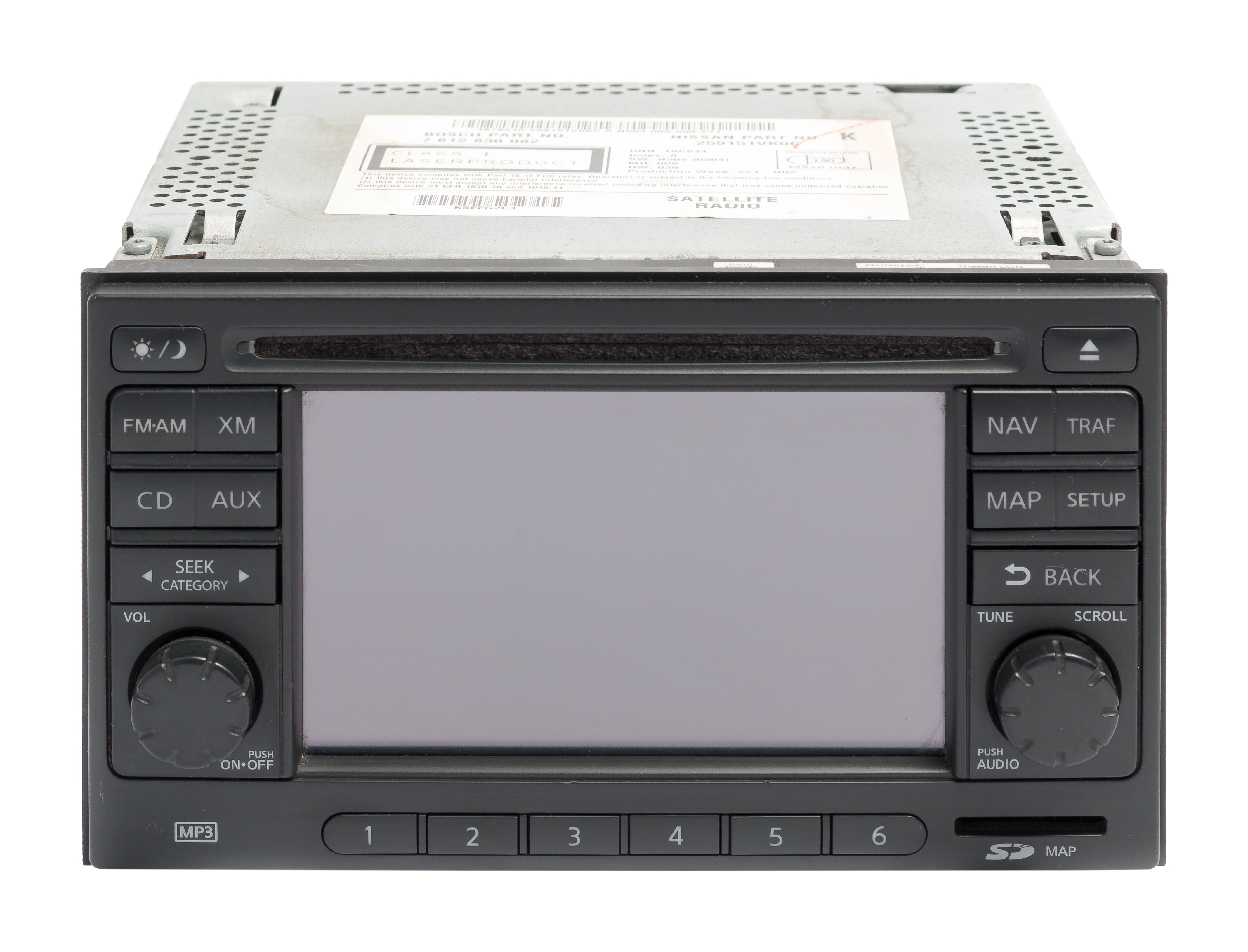 Restored 201112 Nissan Rogue AM FM Radio SiriusXM Navigation 6 Disc CD Player 259151VK0C (Refurbished)