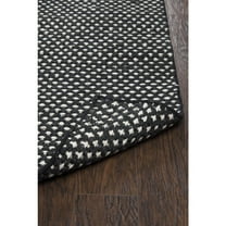 Alora Decor Harlem 5' x 8' Pattern Black/Gray/Rust/Blue Hand-Woven Area Rug