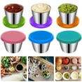 thumbnail image 1 of 6Pcs 1.6 oz Salad Dressing Container Leak-Proof Condiment Cups Container with Silicone Lid for Picnic Travel Work, 1 of 9