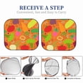 thumbnail image 5 of Picia Cartoon Vegetables 2 Piece Car Windshield Sun Shade Foldable | Foldable Sun Shield for Front Window Blocks UV Rays and Keeps Your Vehicle Cool-Small, 5 of 7
