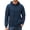 Navy, variant on Thrilos Mens Hoodies Long Sleeve Plaid Sweatshirts Pullover Drawstring Hooded Sweatshirts with Kangaroo Pocket