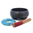 thumbnail image 4 of DharmaObjects Tibetan Dark Hand Hammered 5.5 Inches Singing Bowl Cushion Mallet Set, 4 of 4