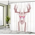 thumbnail image 4 of Ambesonne Shower Curtain, , 69"Wx84"L, Mauve Taupe, 4 of 4