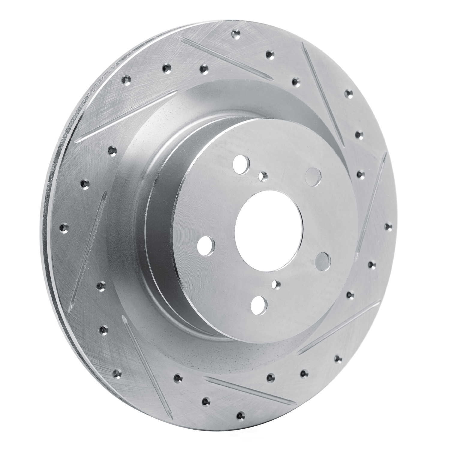 Dynamic Friction Company 631-75059R DFC Brake Rotor - Drilled And Slotted - Silver
