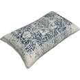 thumbnail image 5 of Boho Pillow Covers 12x20, Blue and White Ethnic Design Outdoor Decorative Throw Pillows for Couch, Carpet Pattern Decor Cushion Cover 2 Pcs Farmhouse Linen Pillowcase for Bed Car Safa, 5 of 6