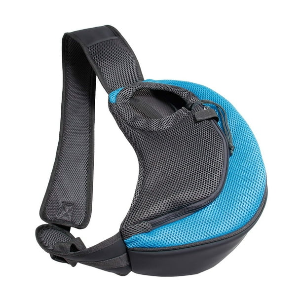 Portabebés Portátil | Bolso Bandolera Manos Libres para Perros Pequeños y Gatos de Hasta 2.7 Kg | Malla Transpirable, Correas Acolchadas, Gancho de Seguridad y Cremallera