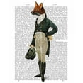 thumbnail image 3 of Fab Funky 15x18 Black Modern Framed Museum Art Print Titled - Dandy Fox Full, 3 of 5