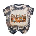 thumbnail image 2 of Fiudx Liquidación de Ofertas Flash Camisa de Pollo de Moda para Mujer Linda Granja Camisetas Mamá Causal Manga Corta Camisetas Tops Blusas, 2 of 3